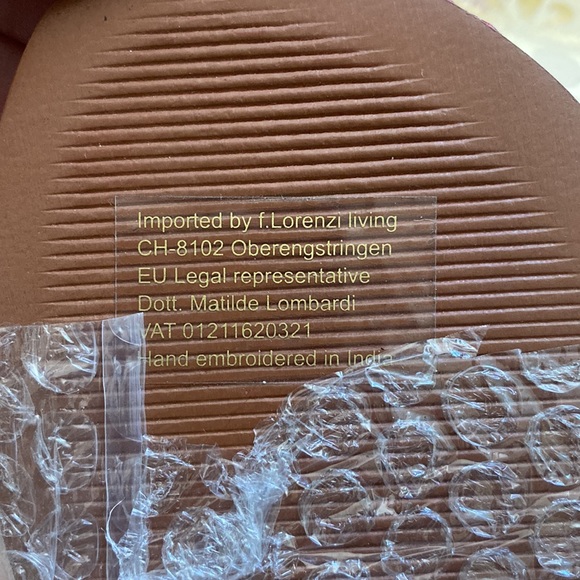 New! De Siena Saint Tropez Sandals in Red Slides Leather & Beads - Picture 7 of 8